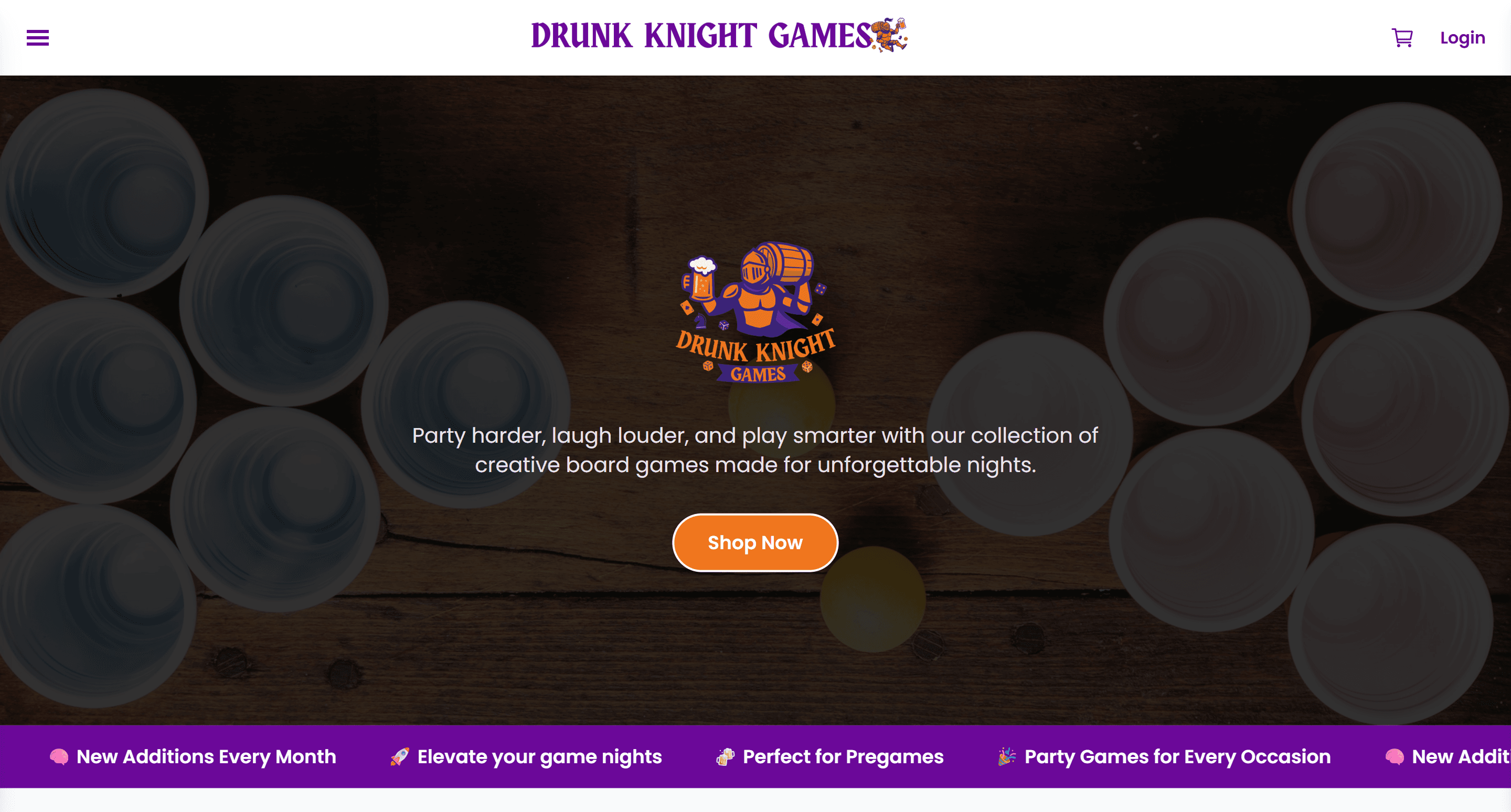 Screenshot of Drunk Knight Games